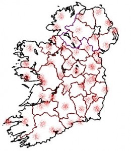 A possible route of blobby dots unjoined